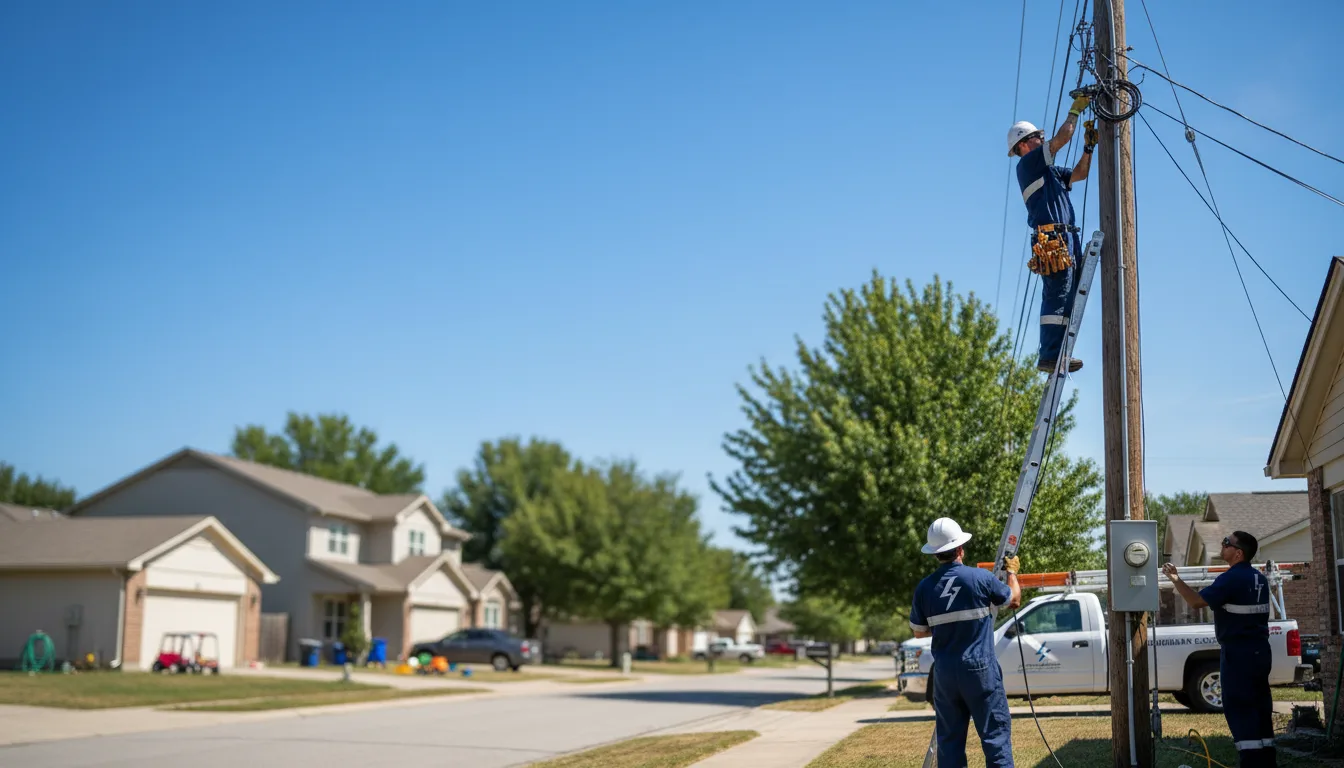 Residential electrician providing installation services in Colfax, IA